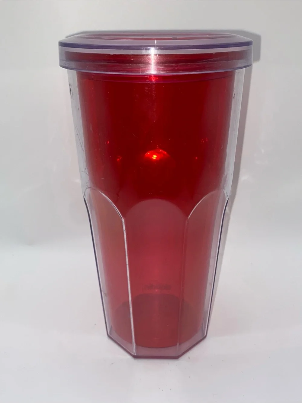 Aladdin To Go Tumbler Cup Red Clear Lid 20oz